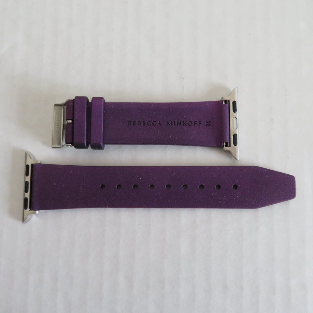 REBECCA MINKOFF 20mm Silicone Purple Watch Strap/Band, NWOT